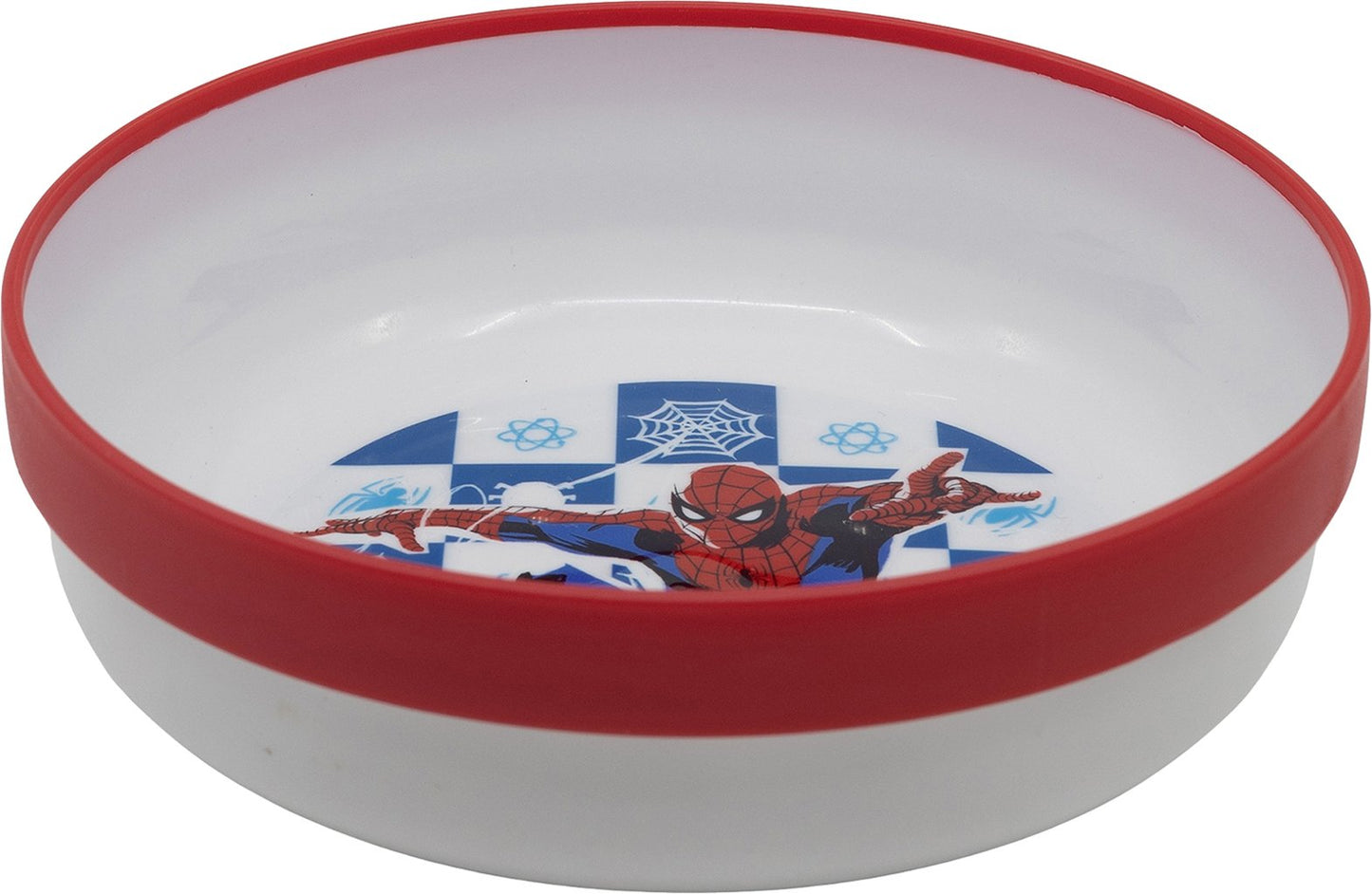 TATAWAY Marvel Disney ciotola rossa e bianca per bambini in plastica Spiderman