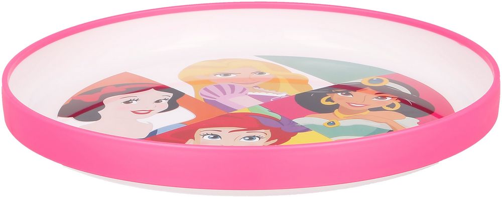 Piatto piano per bambine in plastica Principesse
