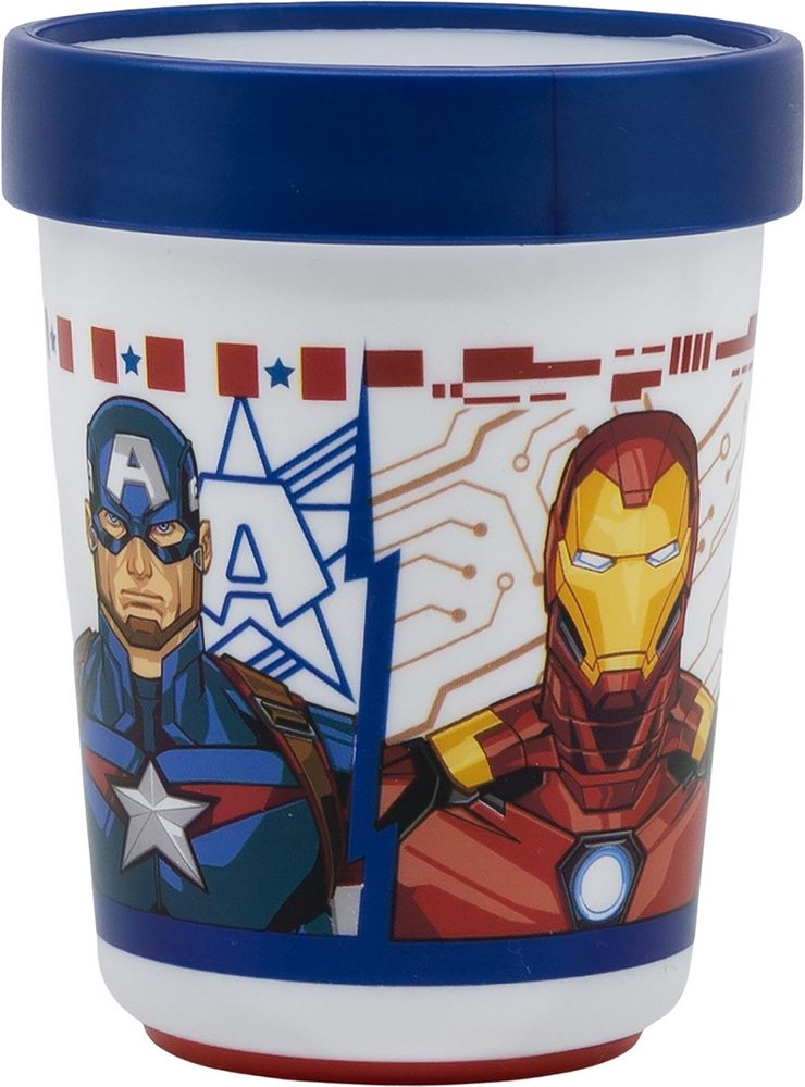 Bicchiere per bambini in plastica Avengers 260 ml