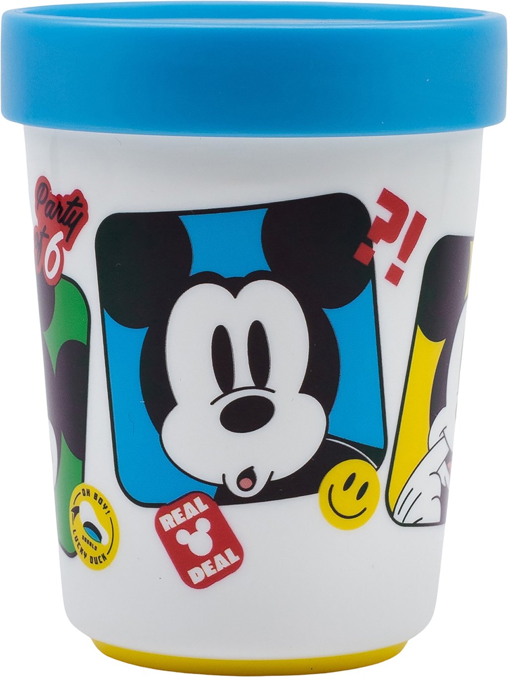 TATAWAY Disney Bicchiere azzurro per bambini in plastica Mickey Mouse Topolino