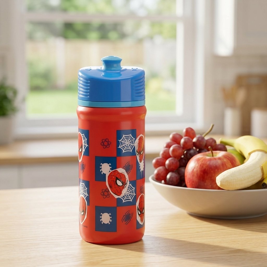Tataway Borraccia Spiderman 390 Ml Per Bambino Con Chiusura Antigoccia