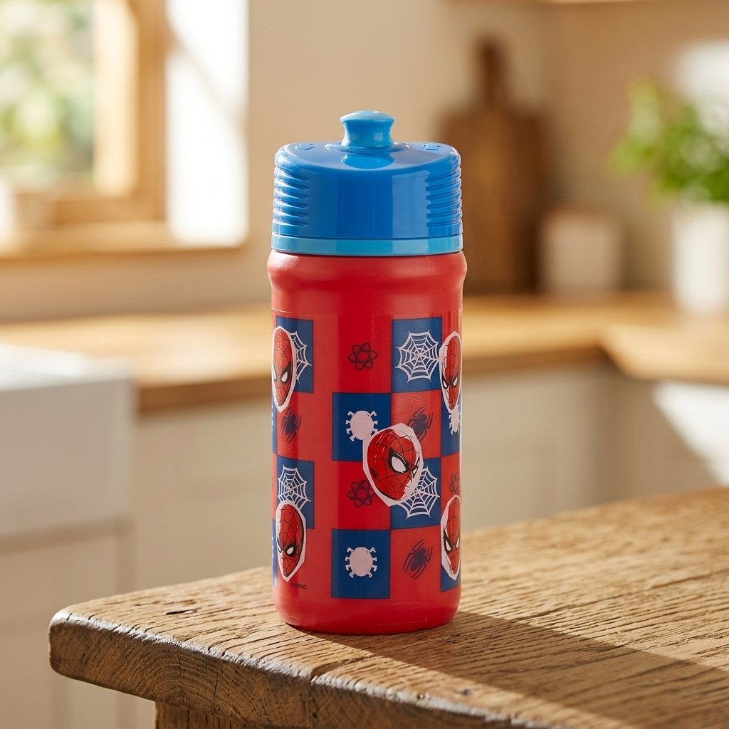 Tataway Borraccia Spiderman 390 Ml Per Bambino Con Chiusura Antigoccia