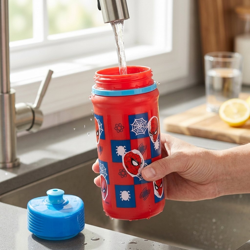 Tataway Borraccia Spiderman 390 Ml Per Bambino Con Chiusura Antigoccia