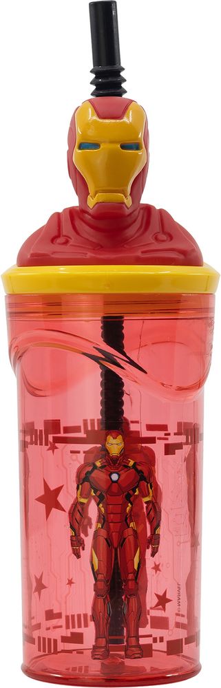Borraccia per bambini in plastica Iron Man 360 ml