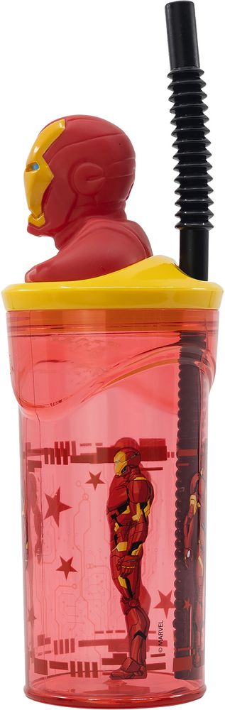 Borraccia per bambini in plastica Iron Man 360 ml