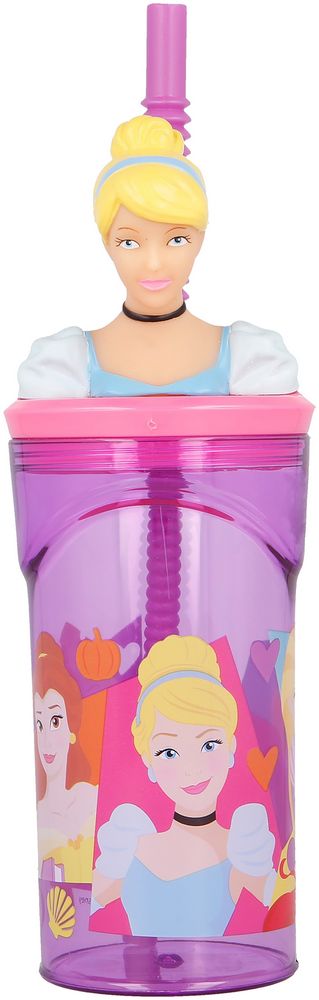 Borraccia per bambine in plastica Principesse 360 ml