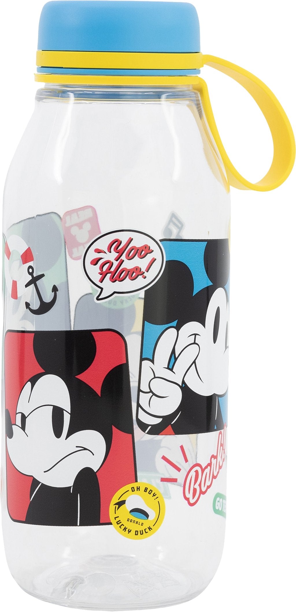 TATAWAY Disney Borraccia Ecozen trasparente per bambini in tritan Mickey Mouse