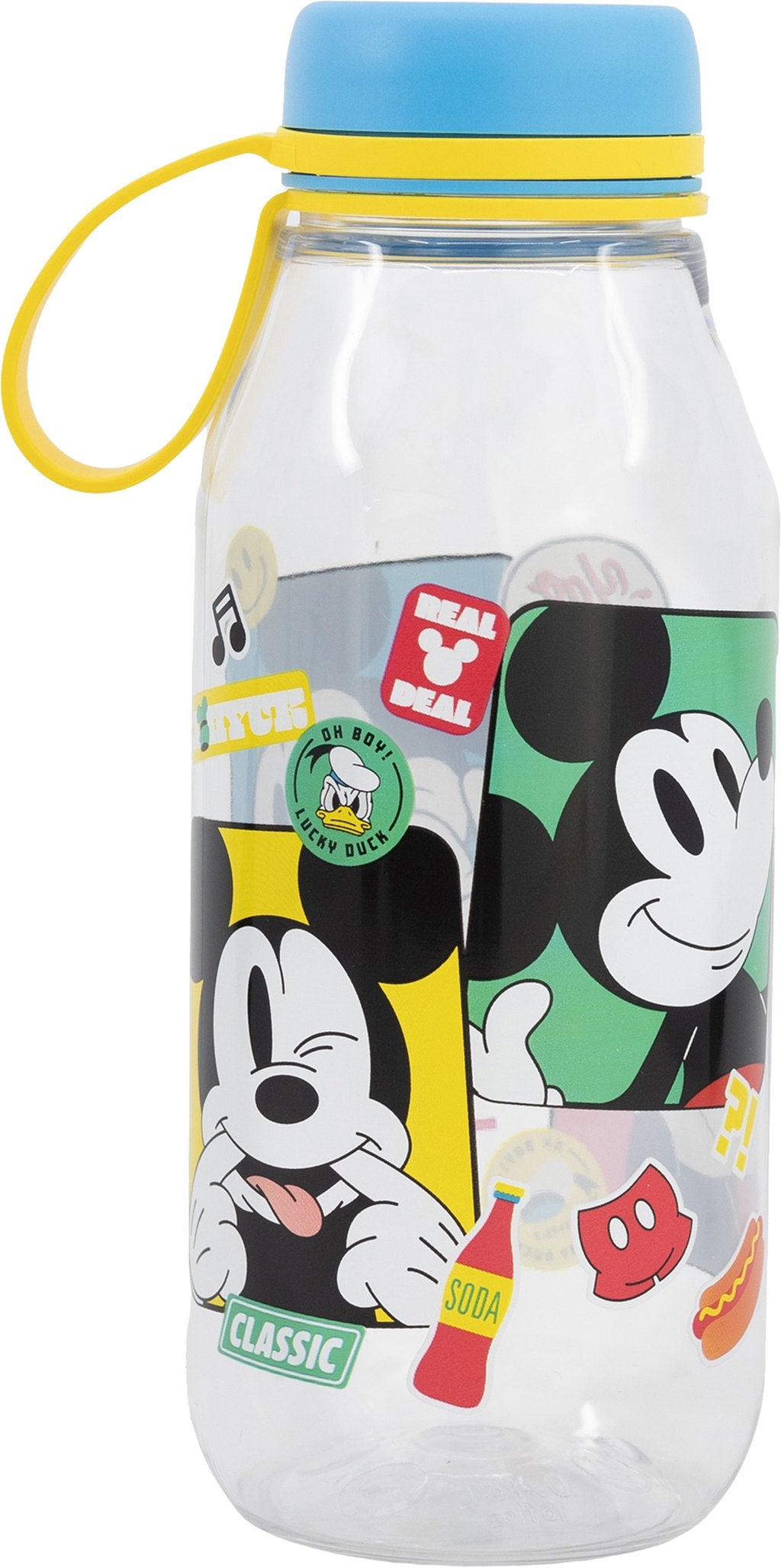 TATAWAY Disney Borraccia Ecozen trasparente per bambini in tritan Mickey Mouse