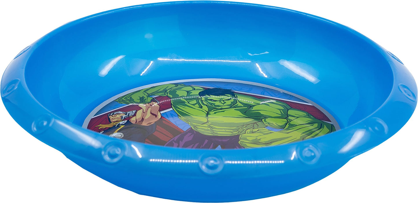 TATAWAY Marvel Ciotola blu per bambini in plastica Avengers Hulk Thor