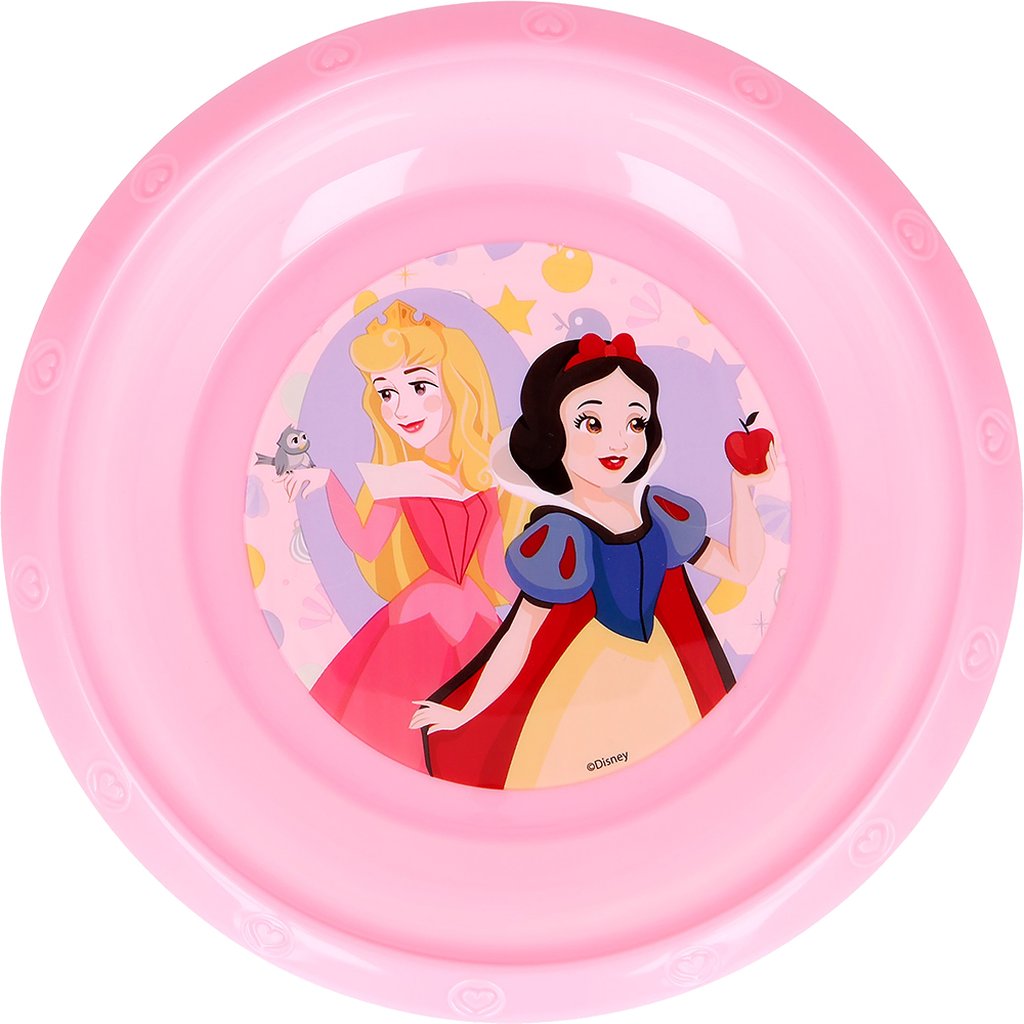 TATAWAY Disney Ciotola rosa per bambine in plastica Principesse resistente