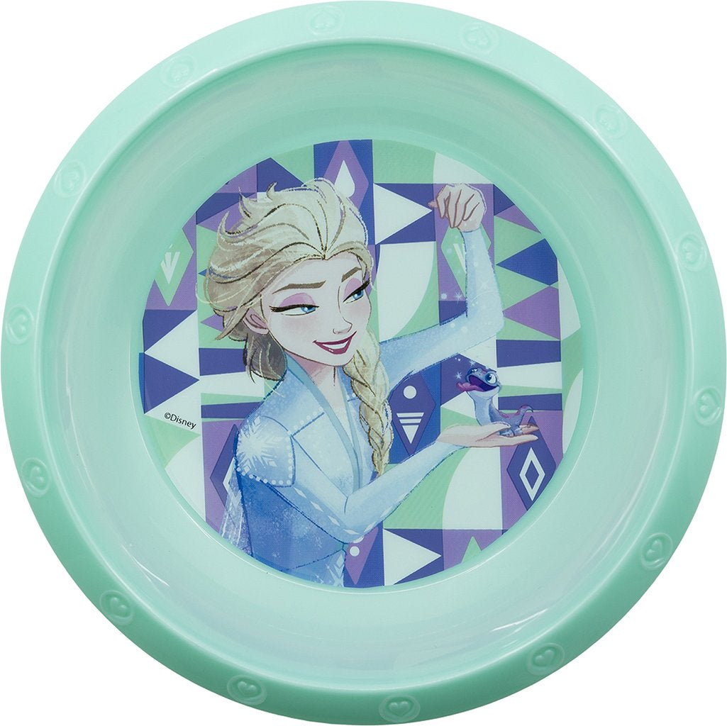 TATAWAY Disney Ciotola azzurra per bambini in plastica Frozen resistente
