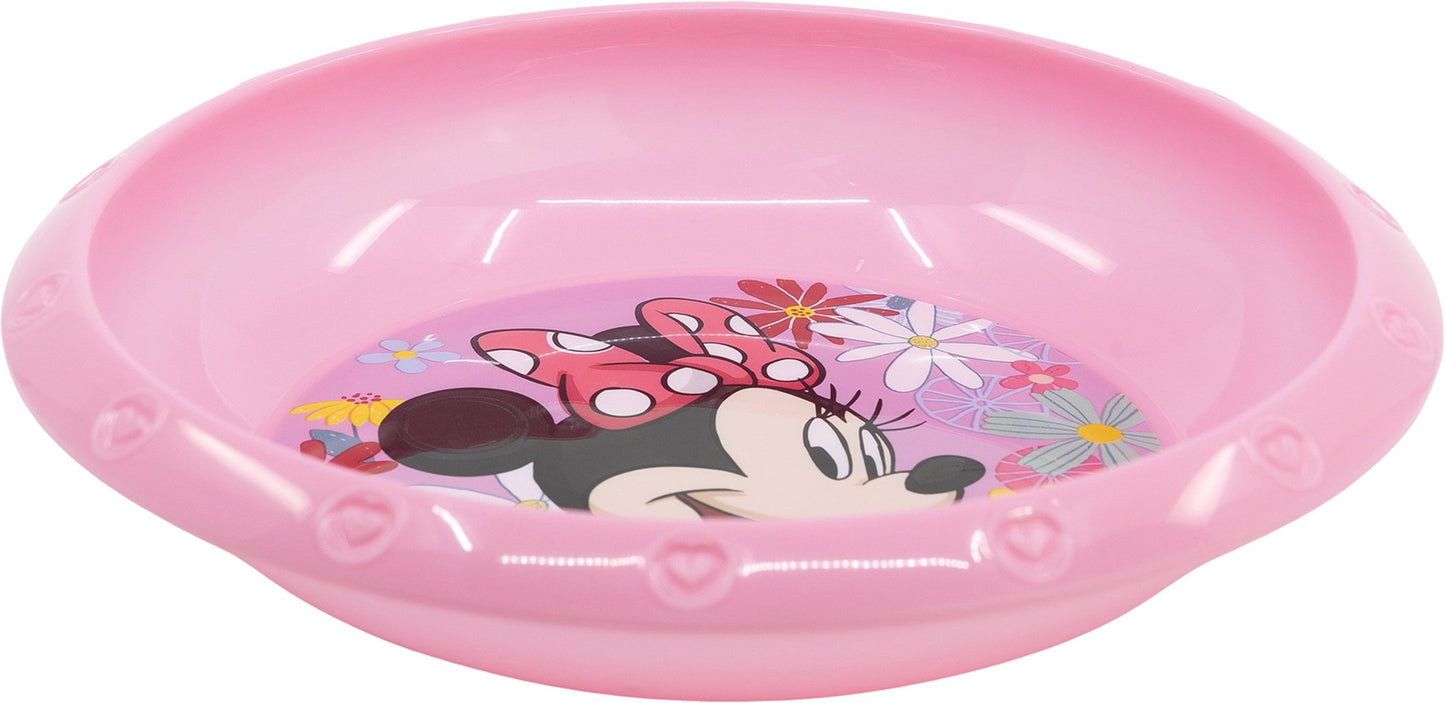 TATAWAY Disney Ciotola rosa per bambini in plastica Minnie resistente agli urti