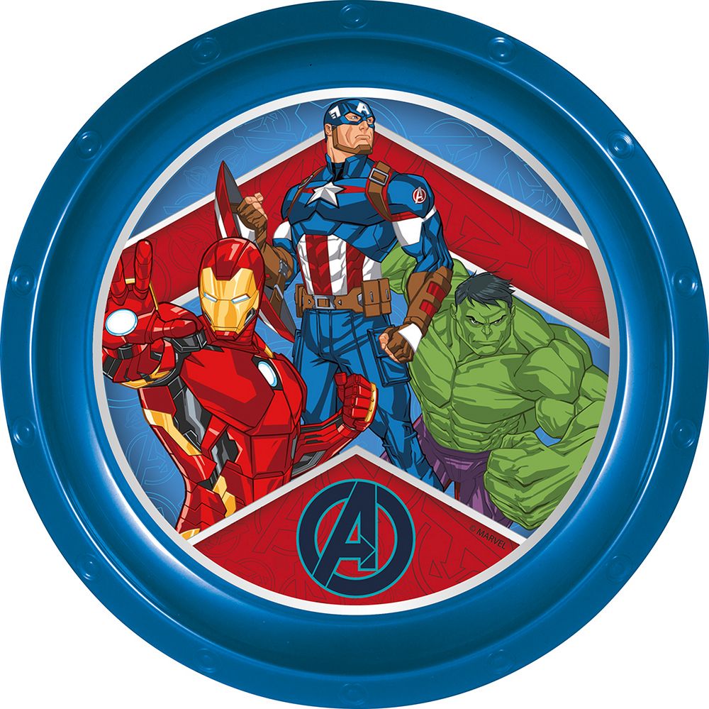 Piatto Piano in plastica Avengers Marvel