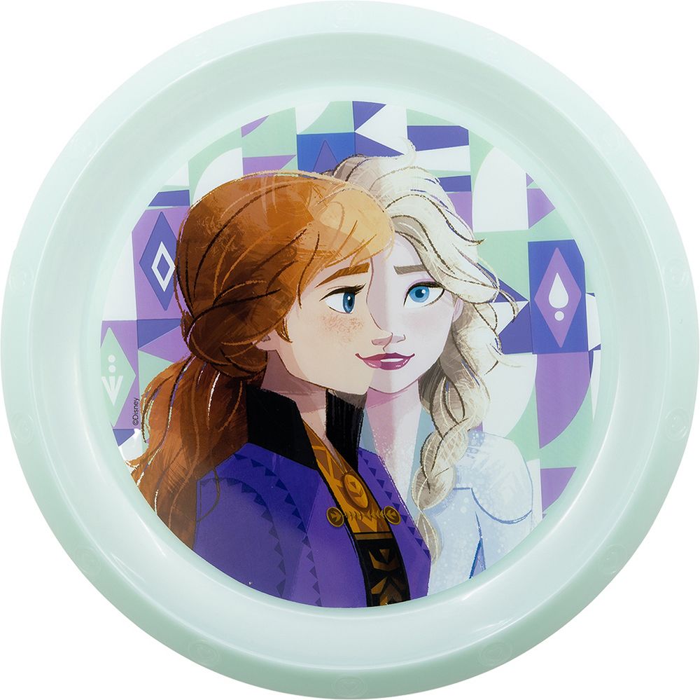 Piatto Piano in plastica Frozen Disney