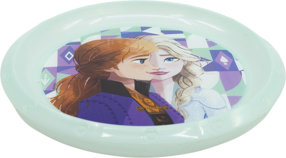 Piatto Piano in plastica Frozen Disney
