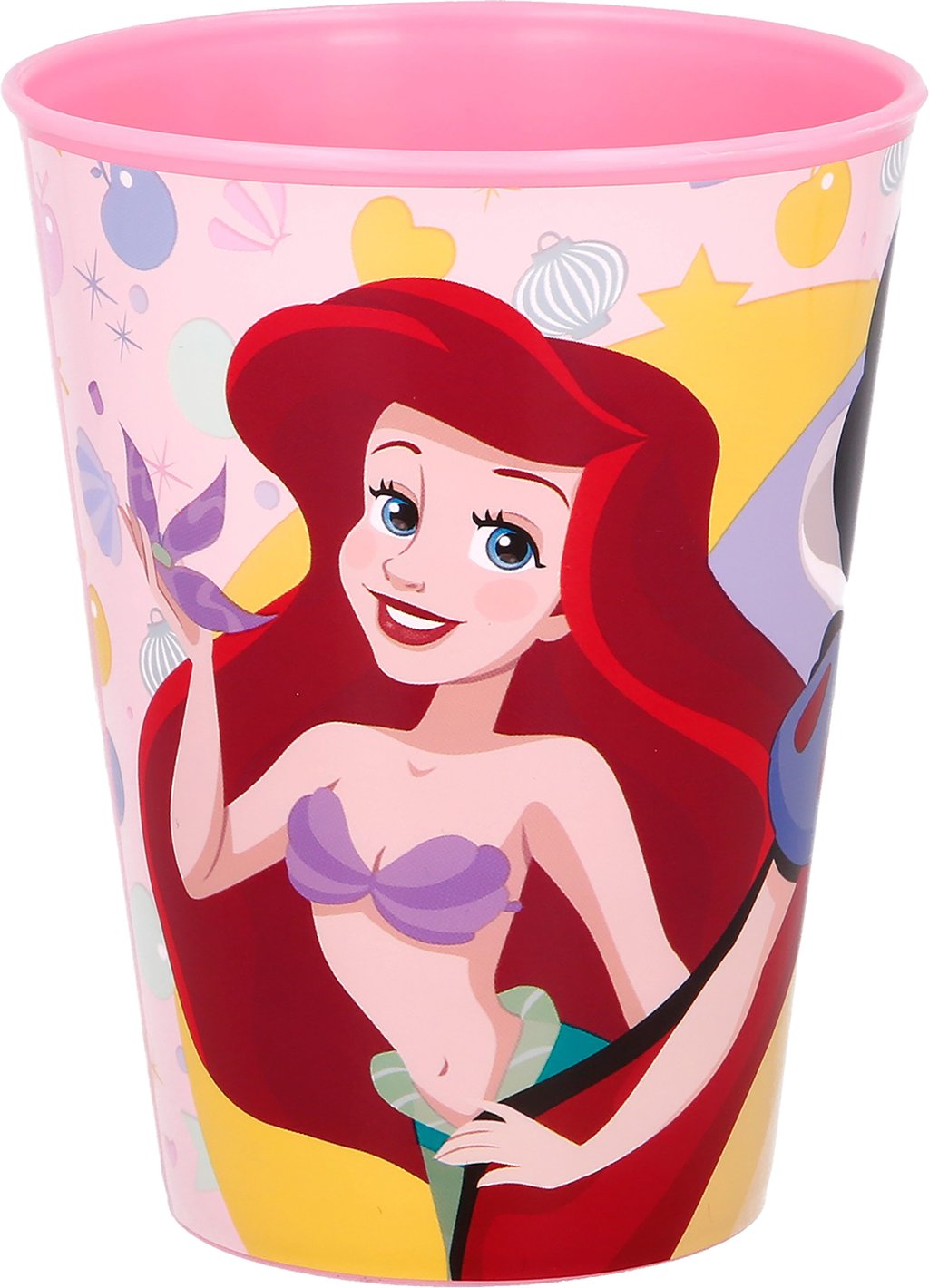 TATAWAY Disney Bicchiere rosa per in plastica Principesse Biancaneve 260 ml