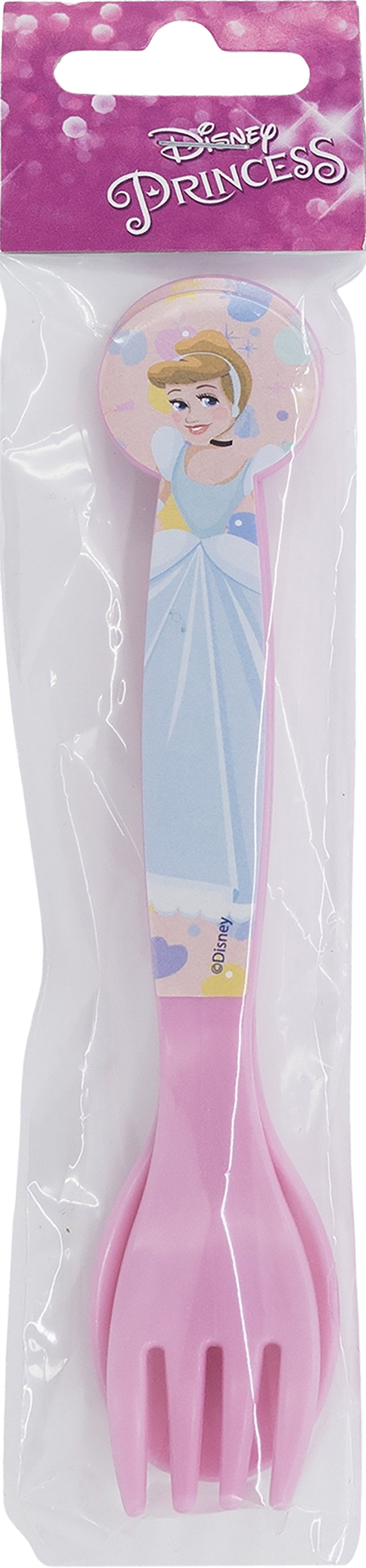 TATAWAY Disney Set 2 posate rosa per bambini in plastica Principesse