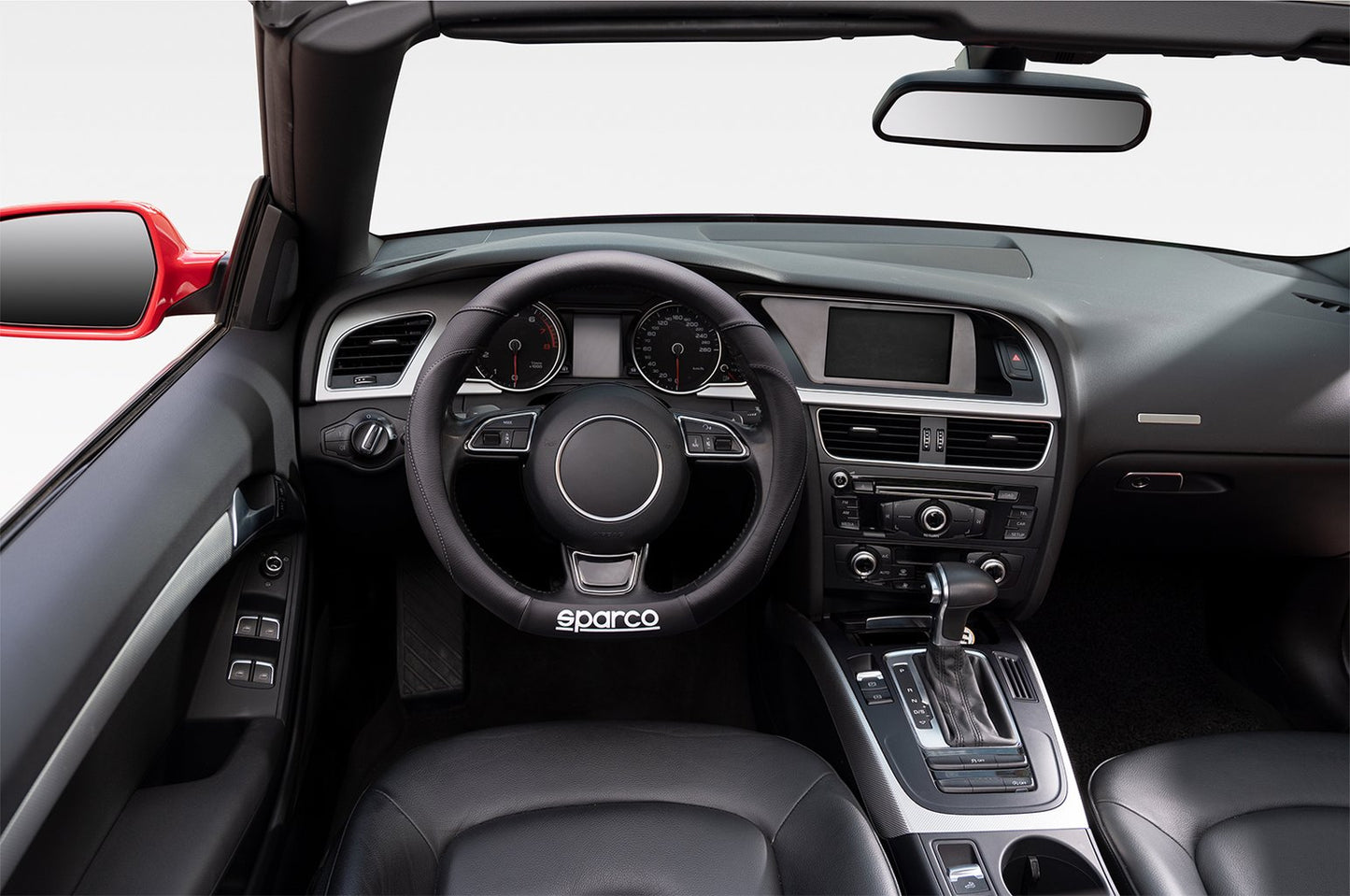 Coprivolante per auto Sparco nero in PVC