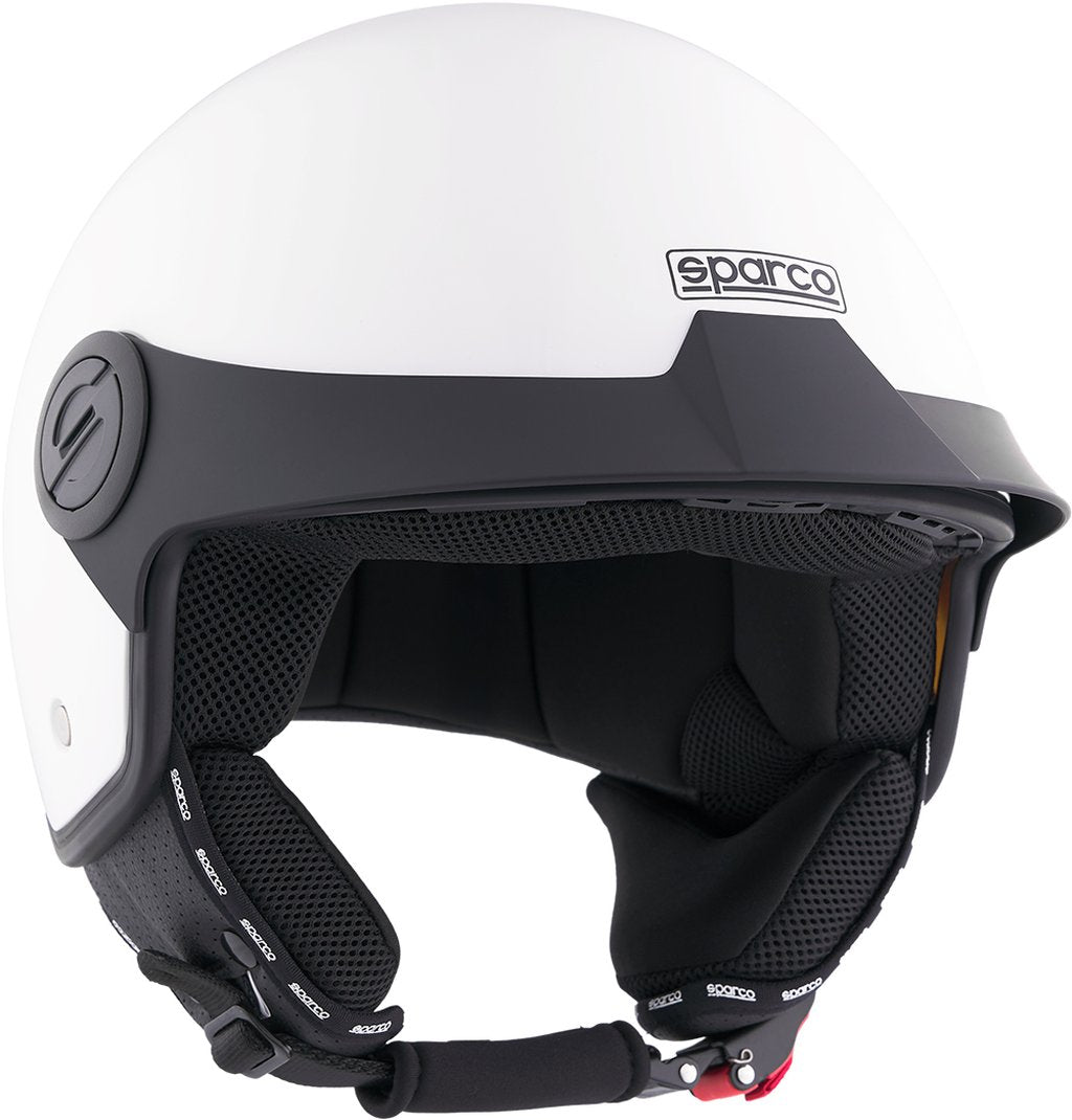 Casco Demi-Jet con Peak per moto Sparco con calotta in ABS Taglia XL