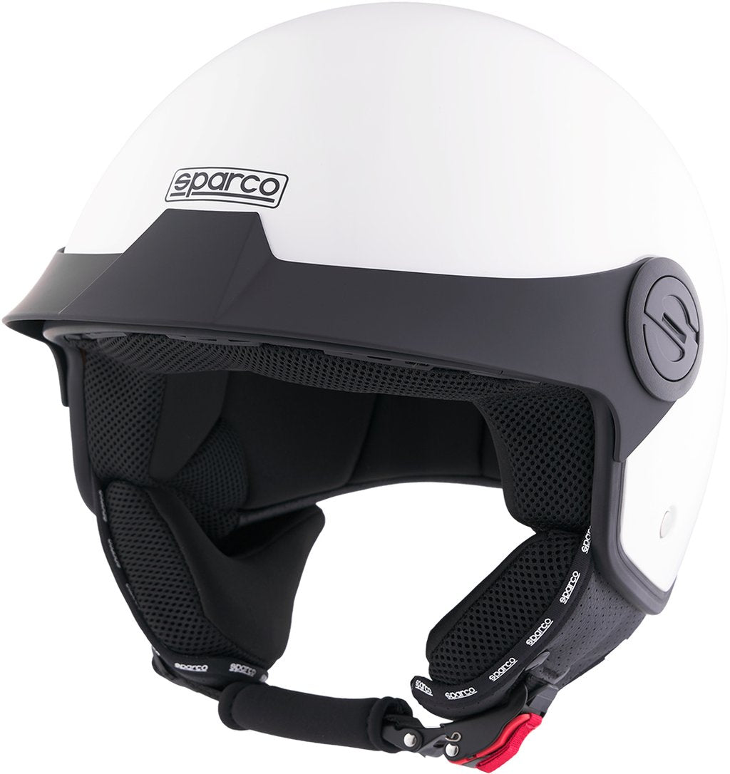 Casco Demi-Jet con Peak per moto Sparco con calotta in ABS Taglia XL