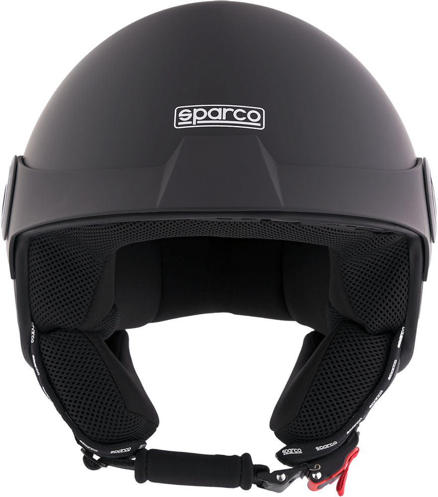 Casco Demi-Jet con Peak per moto Sparco con calotta in ABS Taglia L