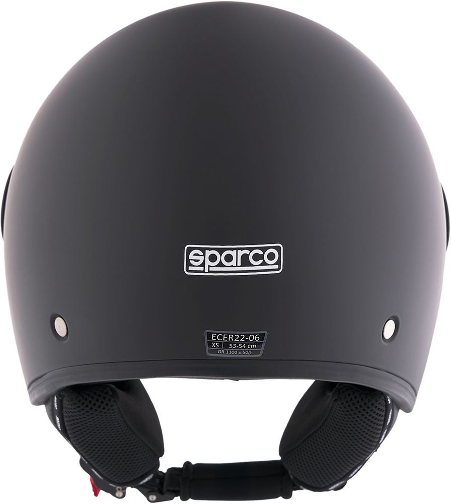 Casco Demi-Jet con Peak per moto Sparco con calotta in ABS Taglia XL