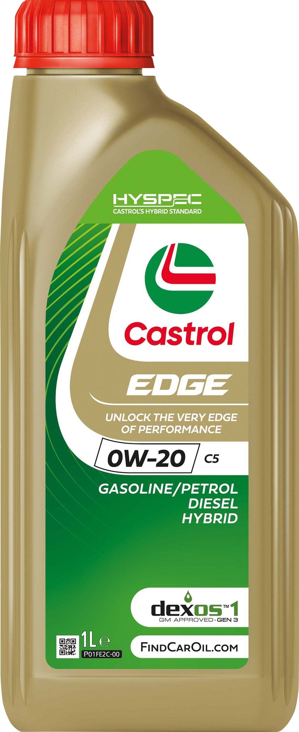 Castrol Edge C5 0W-20 ACEA C5 LL 1L Sintetico Olio Motore Lubrificante Auto