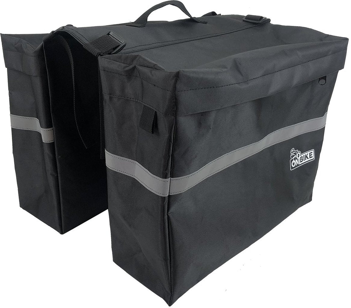 ON BIKE Doppia Borsa Per Portapacchi Posteriore 23 Litri  Borsa Doppia Bici