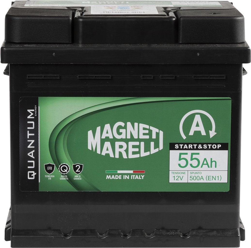 QUANTUM ENERGY Magneti Marelli Batteria per auto Start&Stop 55AH 12V 500A EN1
