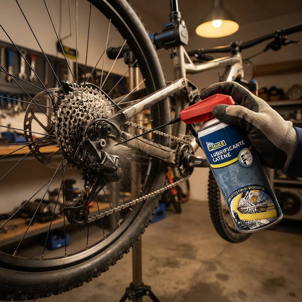 ON BIKE Lubrificante Catene Bici Spray 200 ml Doppio Erogatore