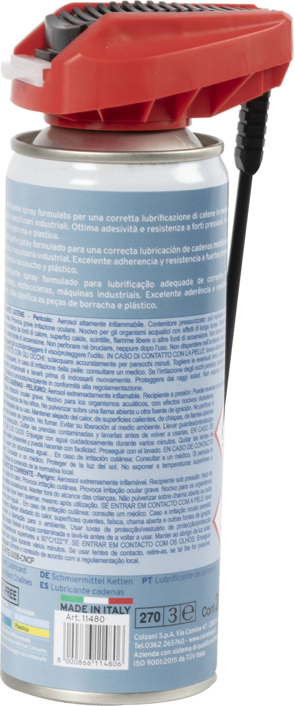 ON BIKE Lubrificante Catene Bici Spray 200 ml Doppio Erogatore