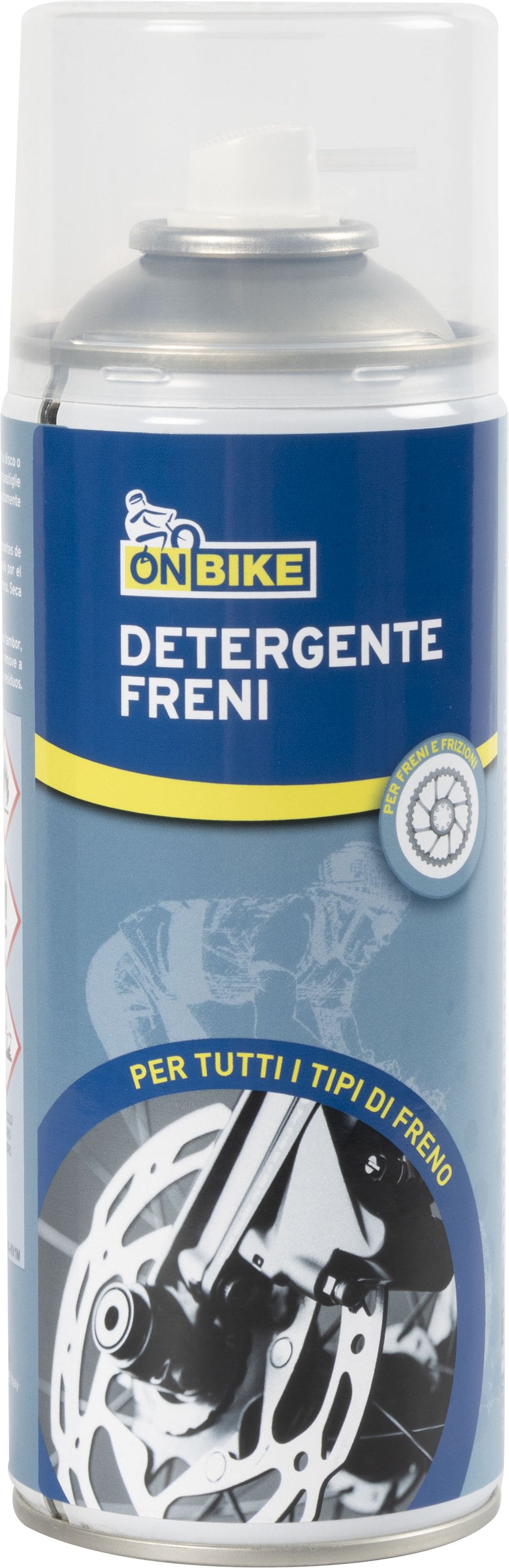 ON BIKE Detergente per freni spray 400 ml adatto per tutti i tipi di freno