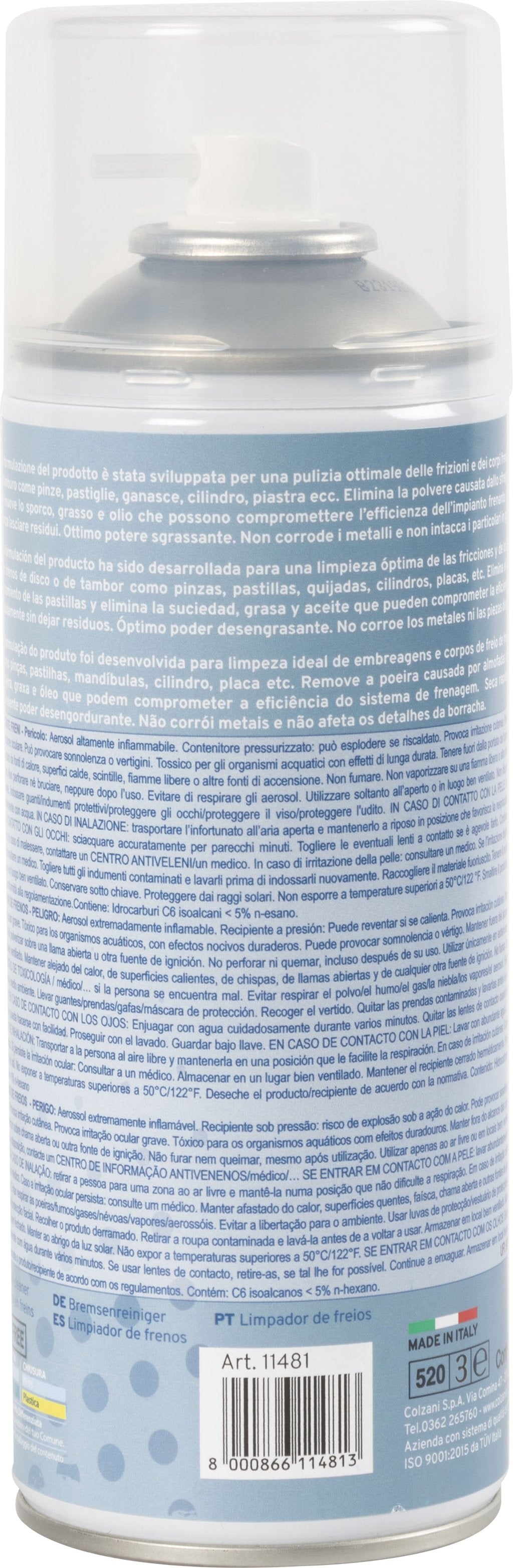 ON BIKE Detergente Freni Spray 400 Ml Per Pulizia Rapida Dei Freni Bici