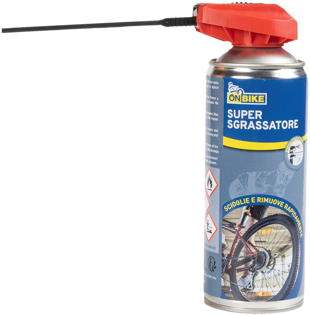 ON BIKE Super Sgrassatore Spray 400 Ml Doppio Erogatore