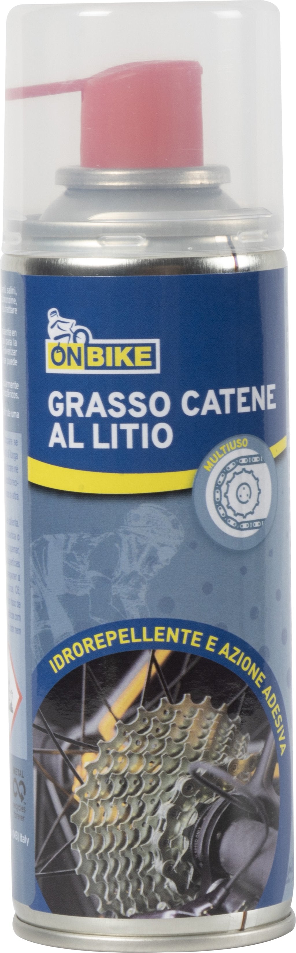 ON BIKE Grasso catene spray doppio erogatore - Protegge da acqua e resistente