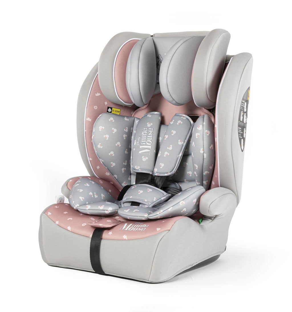 TATAWAY Disney Seggiolino alzatina Auto Minnie Mouse I-SIZE R129. Seggiolino