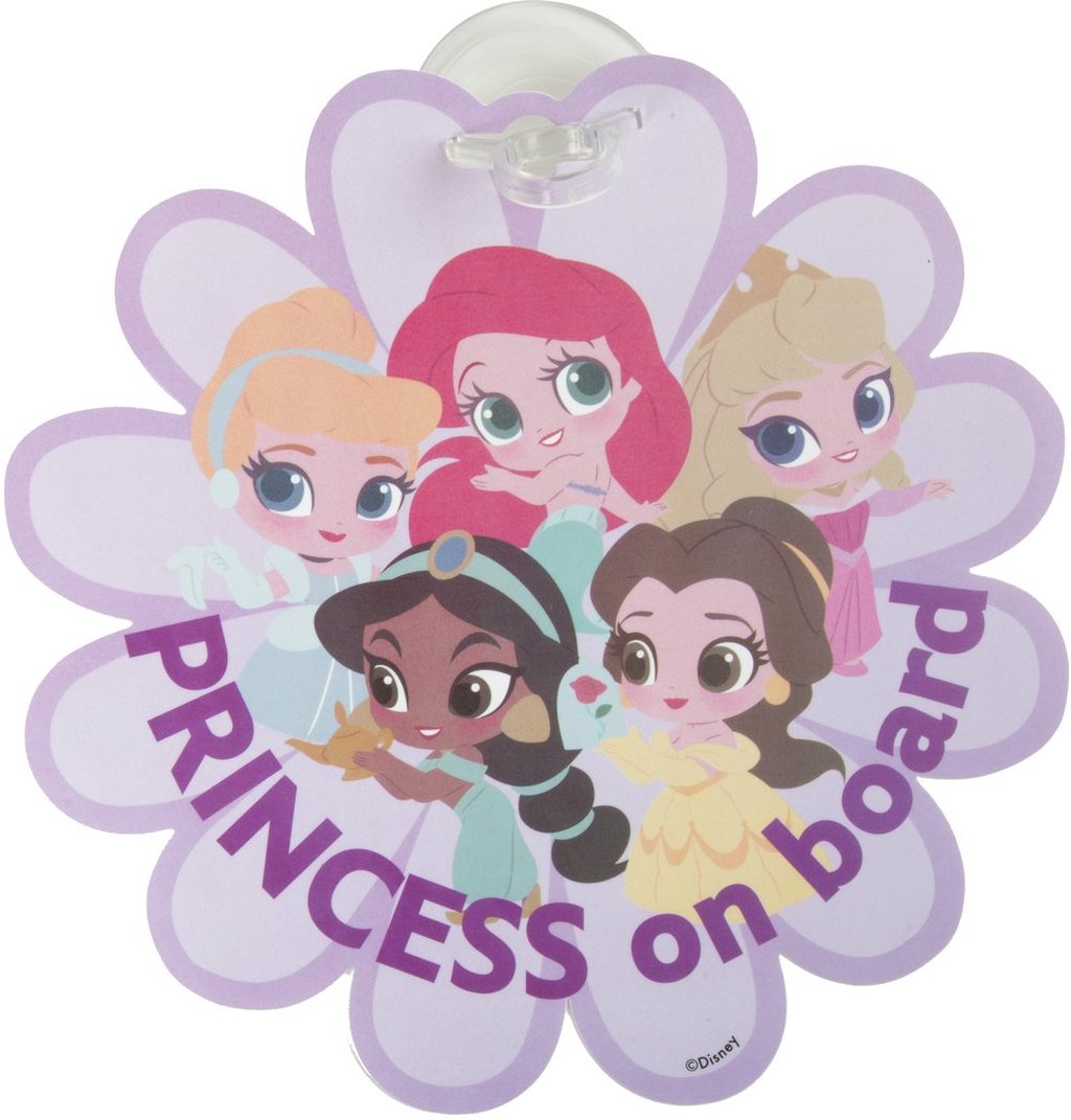 TATAWAY Disney principesse Baby on board con grafiche di Ariel, Belle, Jasmine