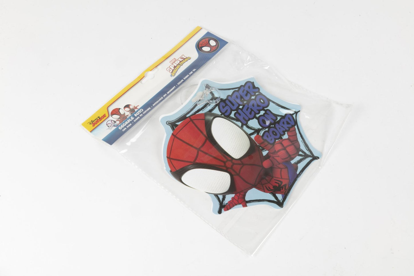 TATAWAY Marvel Spidey Baby on board con grafica di Spidey, forma a ragnatela