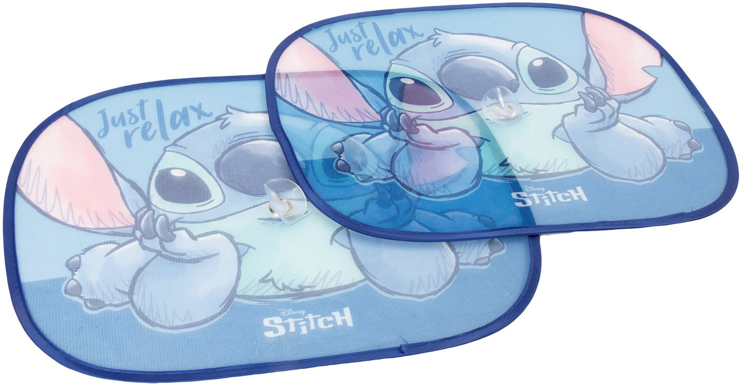 TATAWAY Coppia tendine laterali parasole auto Disney Lilo & Stitch 44x35 cm