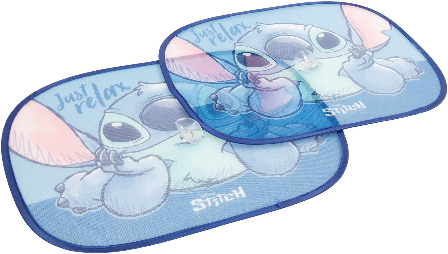 TATAWAY Coppia tendine laterali parasole auto Disney Lilo & Stitch 44x35 cm