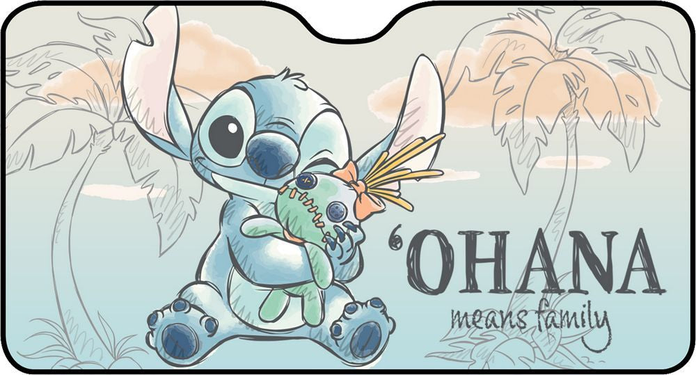 Parasole auto Lilo & Stitch 130x70 cm  Protezione UV universale bambini