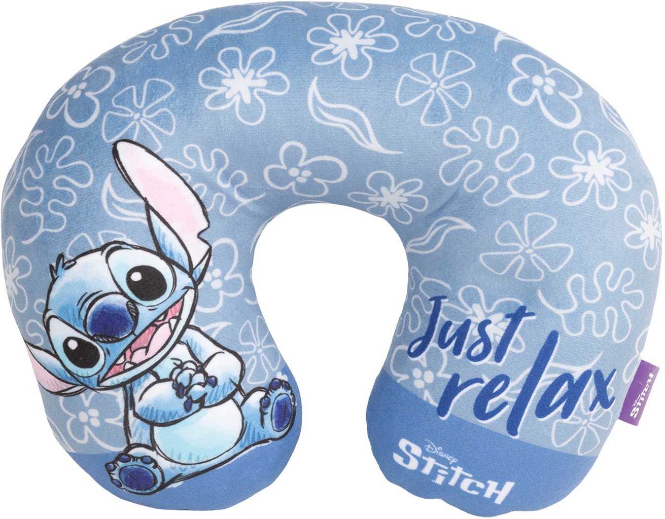TATAWAY Disney Cuscino da Viaggio Stitch ? Supporto Cervicale in Memory Foam