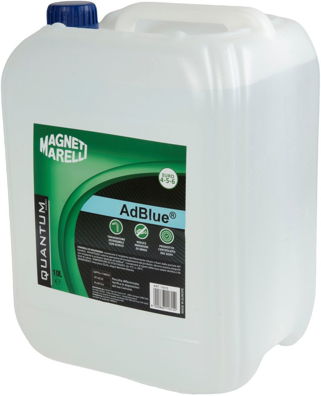 Magneti Marelli AdBlue 10 Litri  Additivo Diesel Certificato ISO 22241