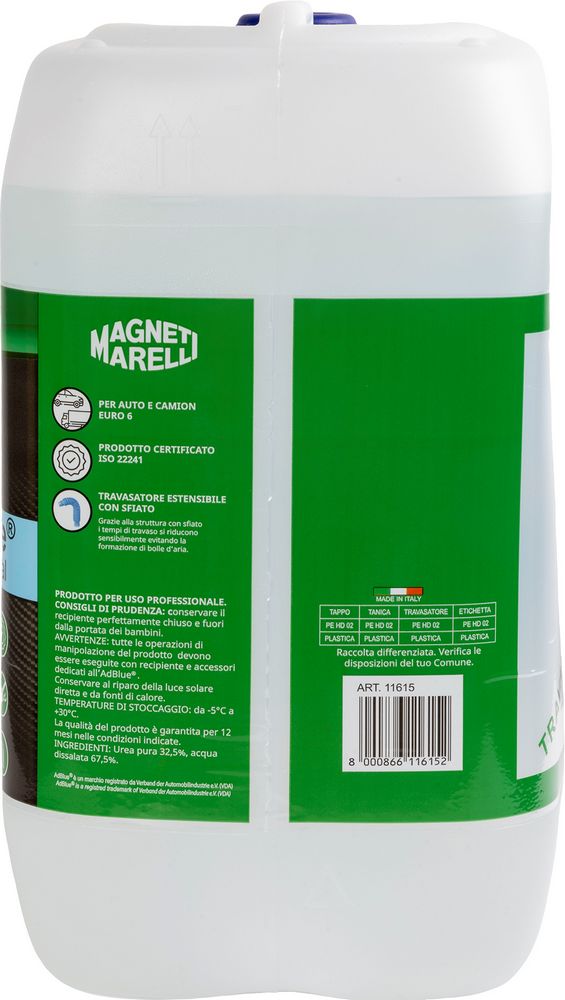 Magneti Marelli AdBlue 10 Litri  Additivo Diesel Certificato ISO 22241