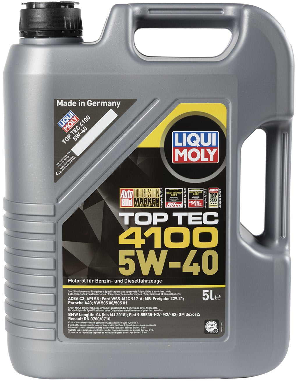Olio Motore Top Tec 4100 5W-40 5L