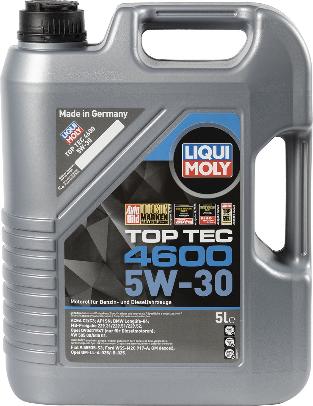 LIQUI MOLY Olio motore leggero Top Tec 4600 5W-30 5L Accessorio Originale