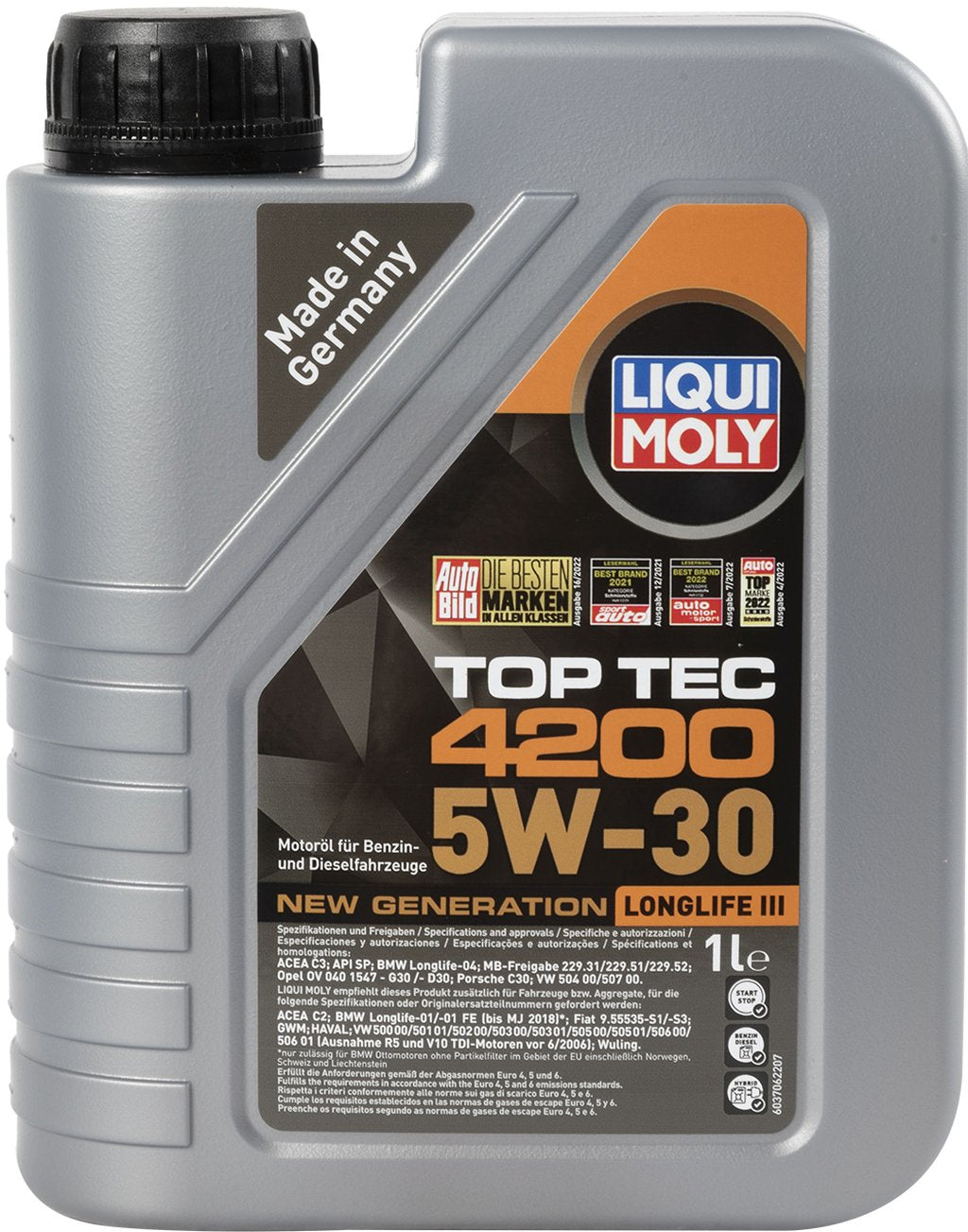 LIQUI MOLY Olio Lubrificante motore Top Tec 4200 5W-30 1L Accessorio Originale