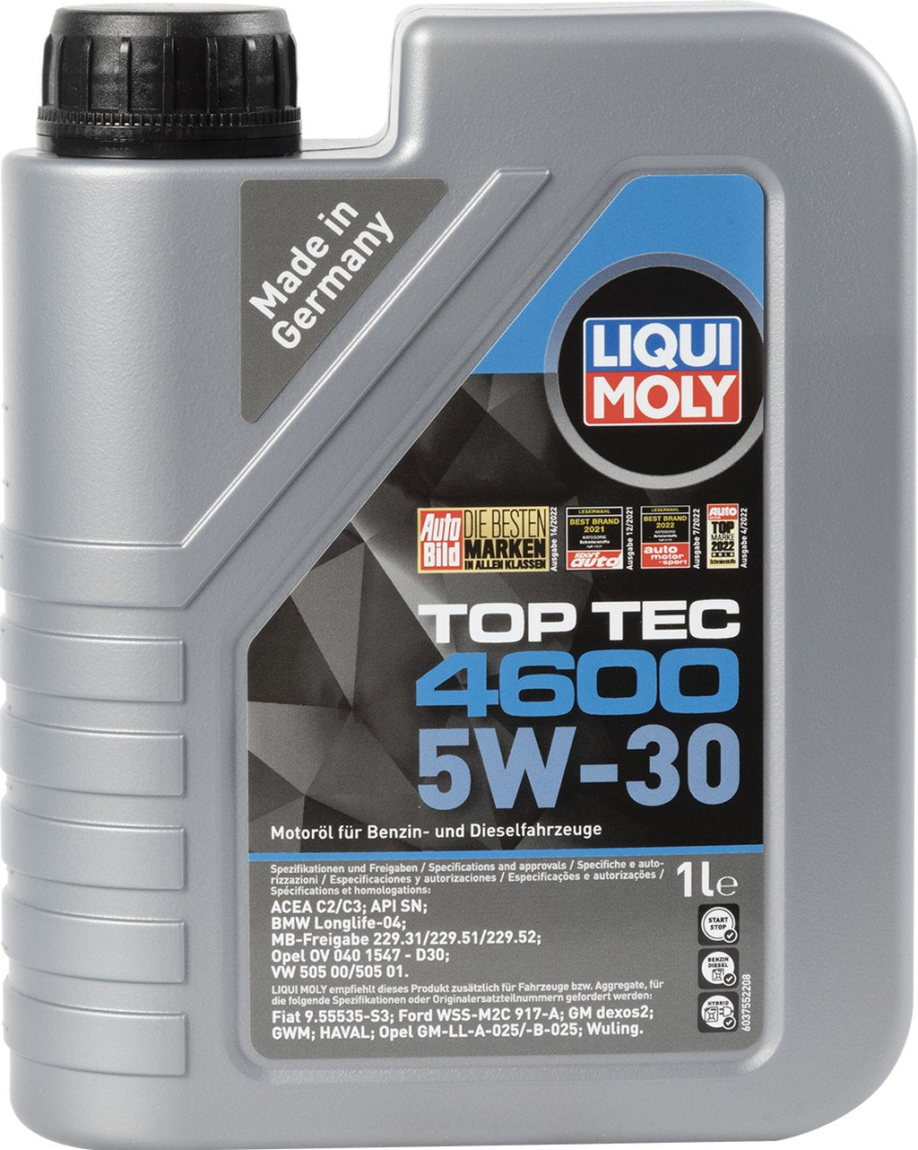 LIQUI MOLY Olio Lubrificante motore Top Tec 4600 5W-30 1L Accessorio Originale