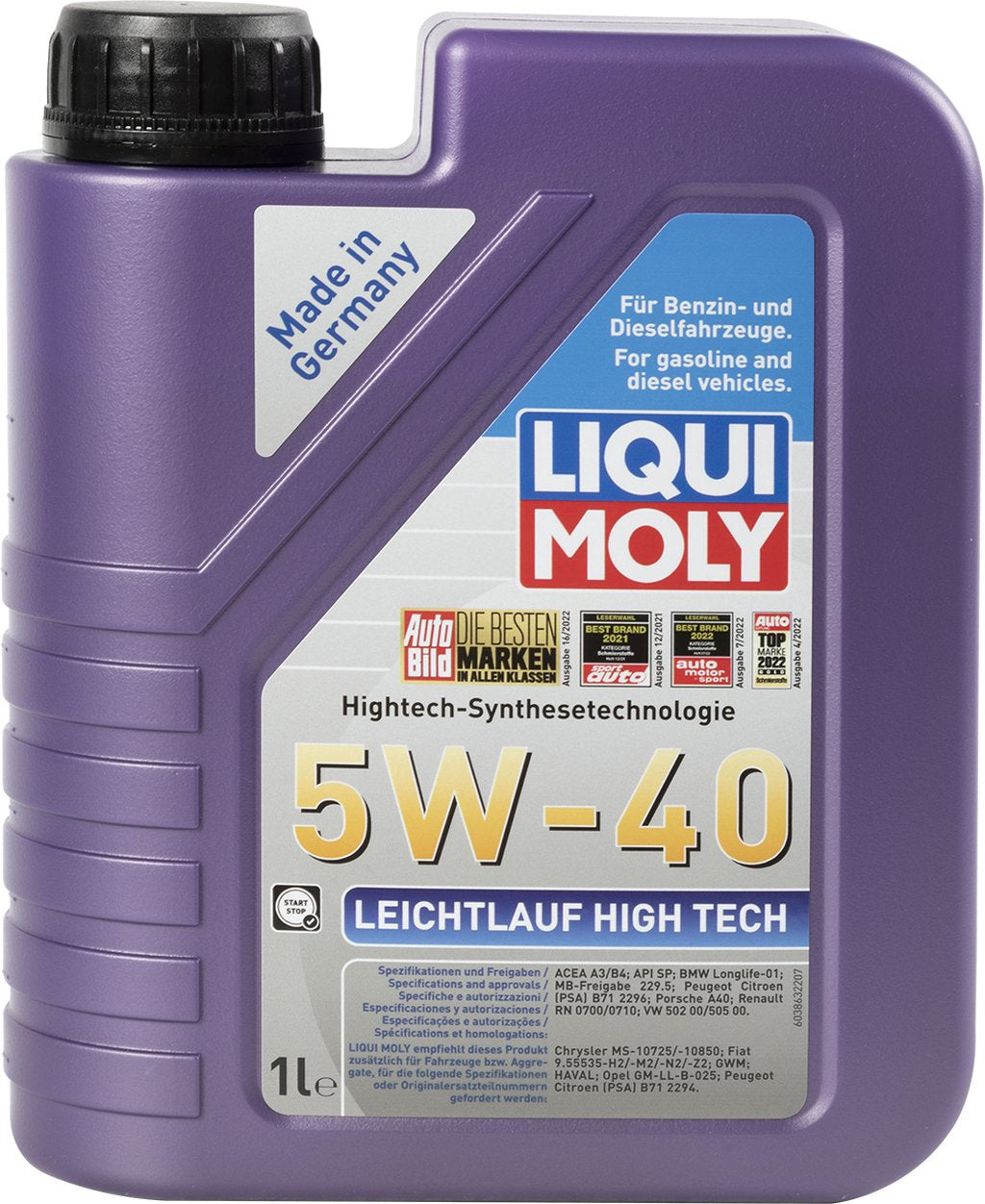 LIQUI MOLY Olio Lubrificante motore Leichtlauf High Tech 5W-40 1L Accessorio