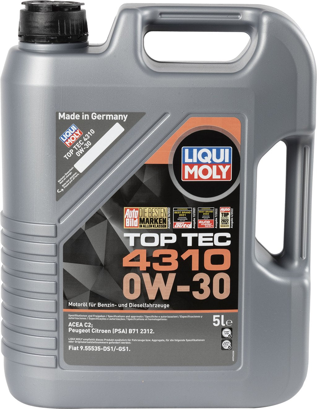 LIQUI MOLY Olio motore Top Tec 4310 0W-30 5L Accessorio Originale